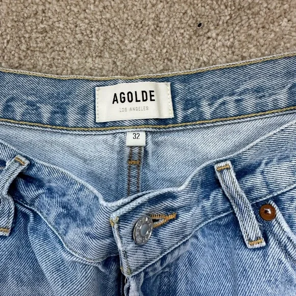 Agolde Parker Denim Shorts - Picture 4 of 5